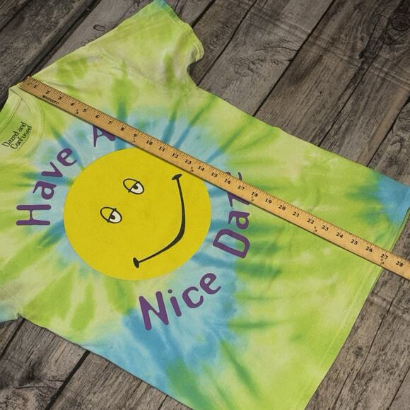 Dazed And Confused "Have a Nice Daze" Tie-Dye Smiley Face Graphic T-Shirt Medium - Picture 4 of 5